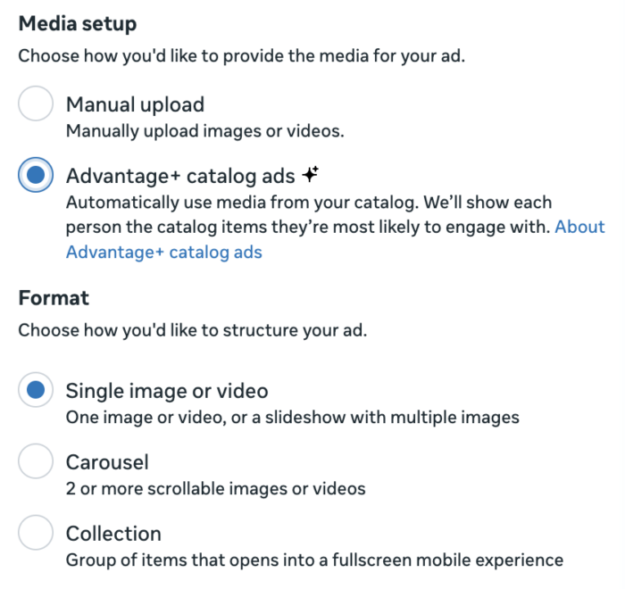 Advantage+ Catalog Ads